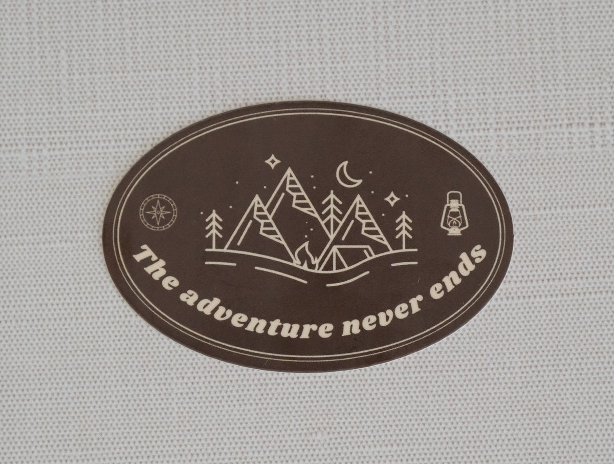 Adventure Never Ends Sticker